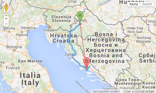 hrvatska karta satelit Karta Hrvatske i online svijet, izračun udaljenosti između gradova  hrvatska karta satelit